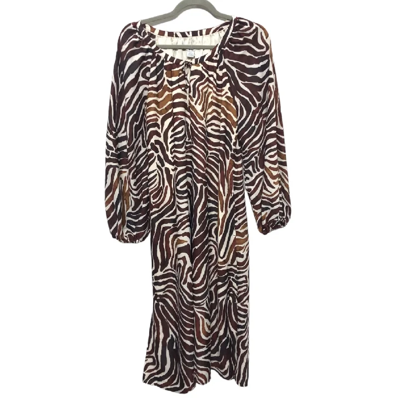 Dress Casual Midi By Tommy Bahama In Animal Print, Size: S