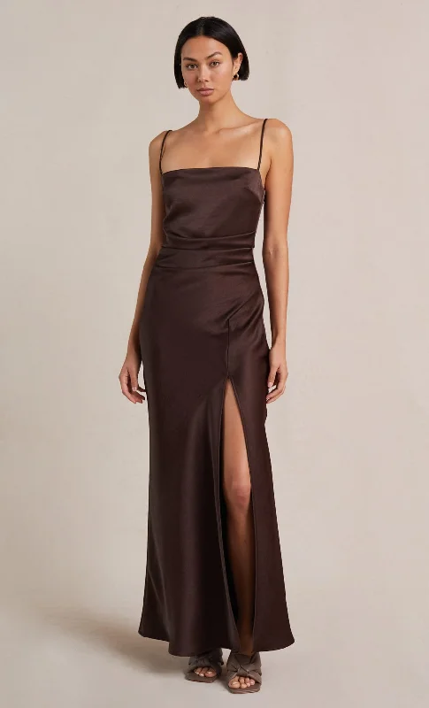 Nadia Maxi Dress - Chocolate