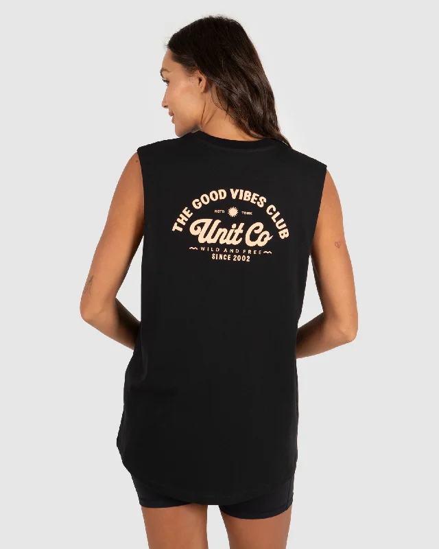 UNIT - Ladies Good Vibes Muscle Tee