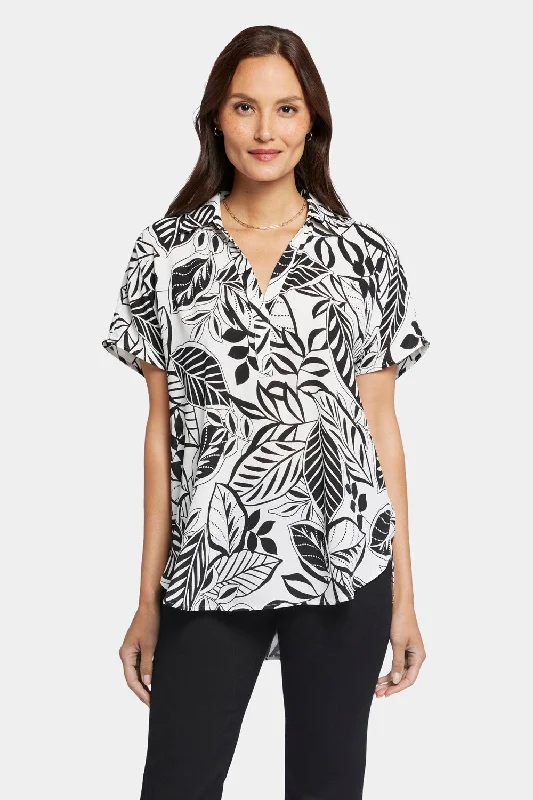 Becky Short Sleeved Blouse - Gerania