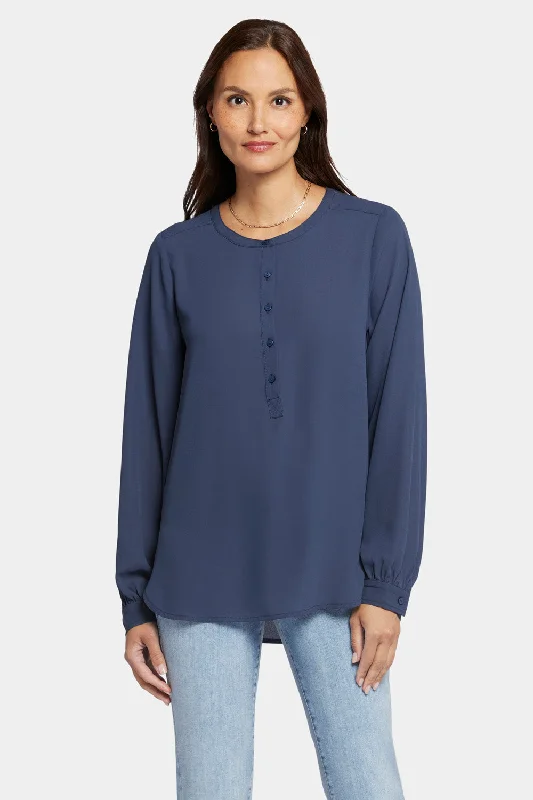 Simone Blouse - Oxford Navy