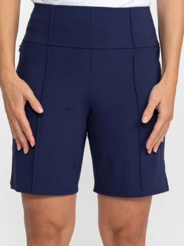 Tailored and Trim Golf Shorts - Navy Blue