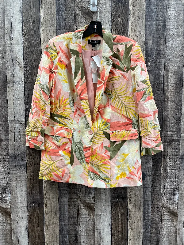 Floral Print Blazer Cmf, Size M