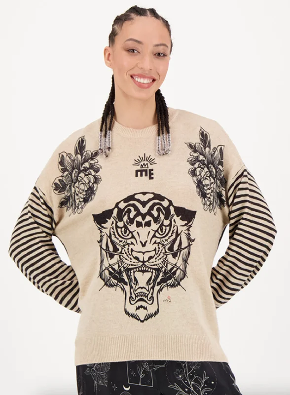 Kristy Crew Neck Sweater - Sand