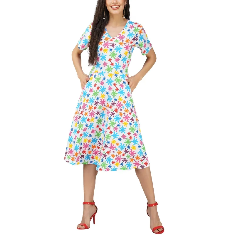 Paint Splats Fit & Flare Dress [FINAL SALE]