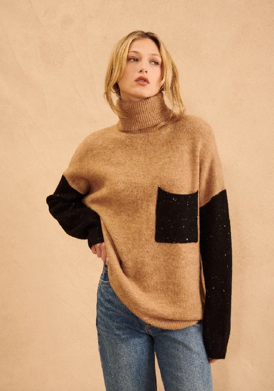 Rhett Colorblock Sweater - Muscavado