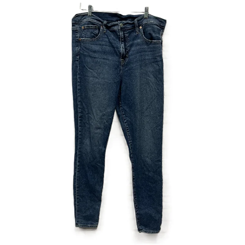 Jeans Skinny By Gap In Blue Denim, Size: 18