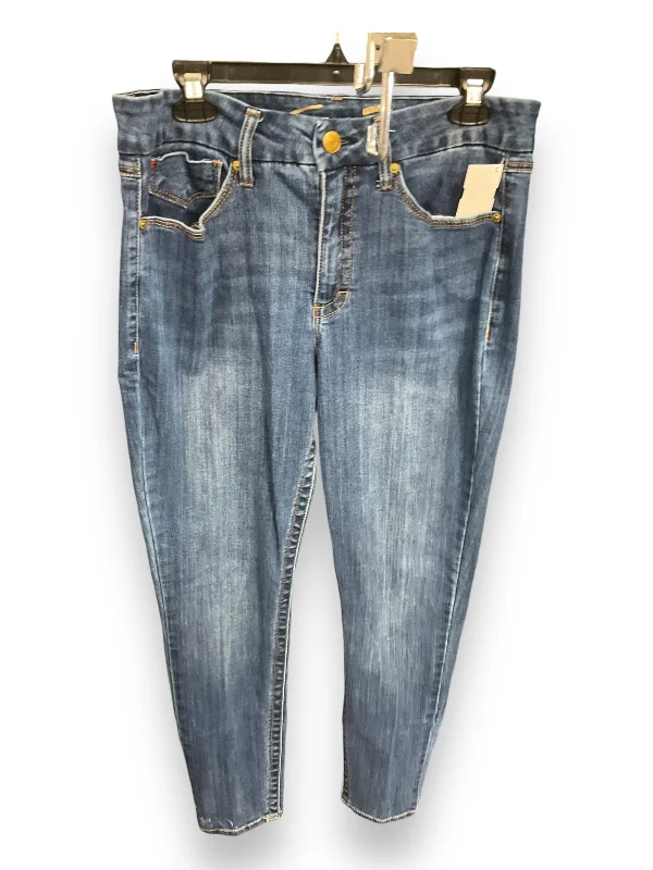 Jeans Straight By Seven 7 In Blue Denim, Size: 12