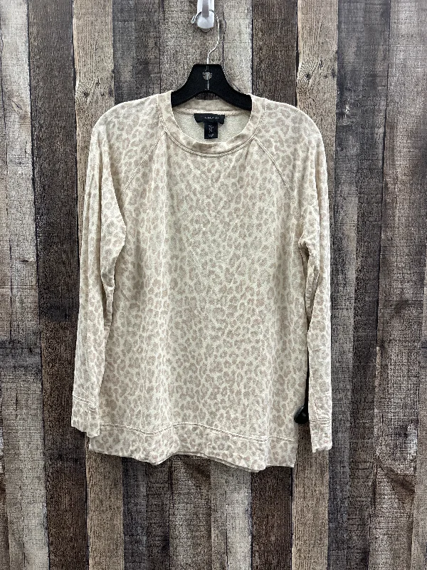 Top Long Sleeve By Tahari By Arthur Levine In Animal Print, Size: S