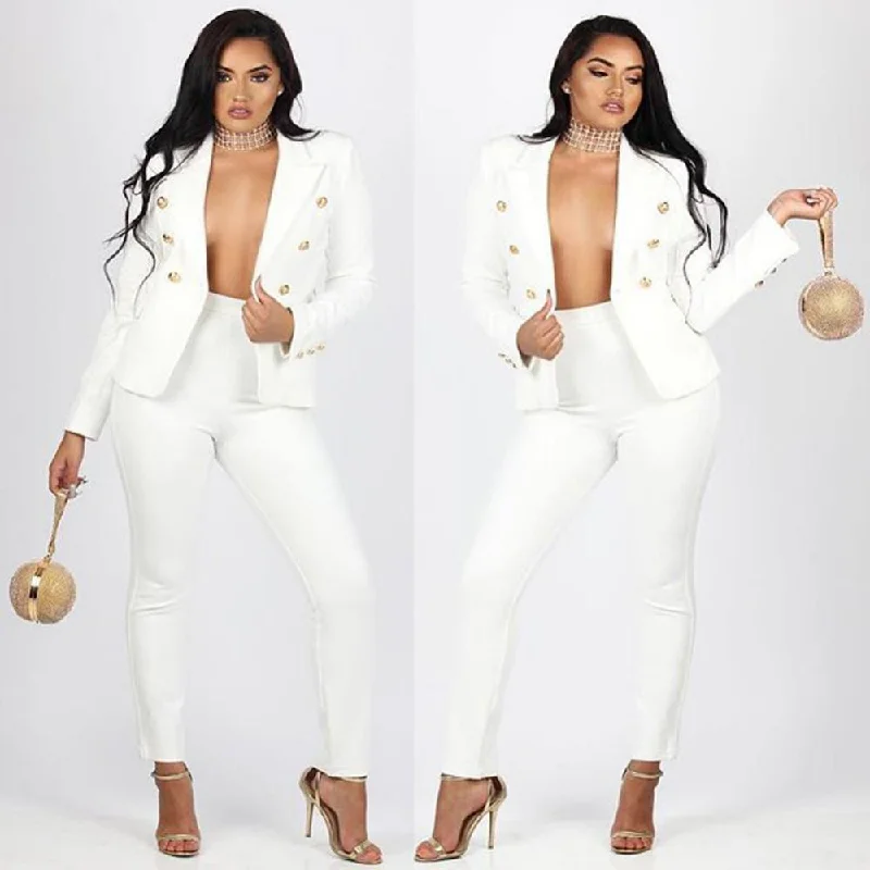 Elegant Two Piece Women Pantsuit