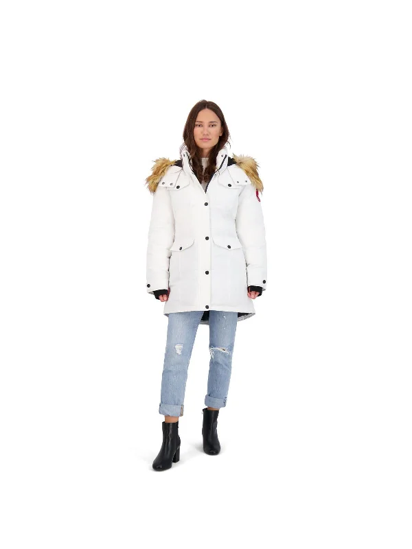 Womens Faux Fur Heavyweight Parka Coat