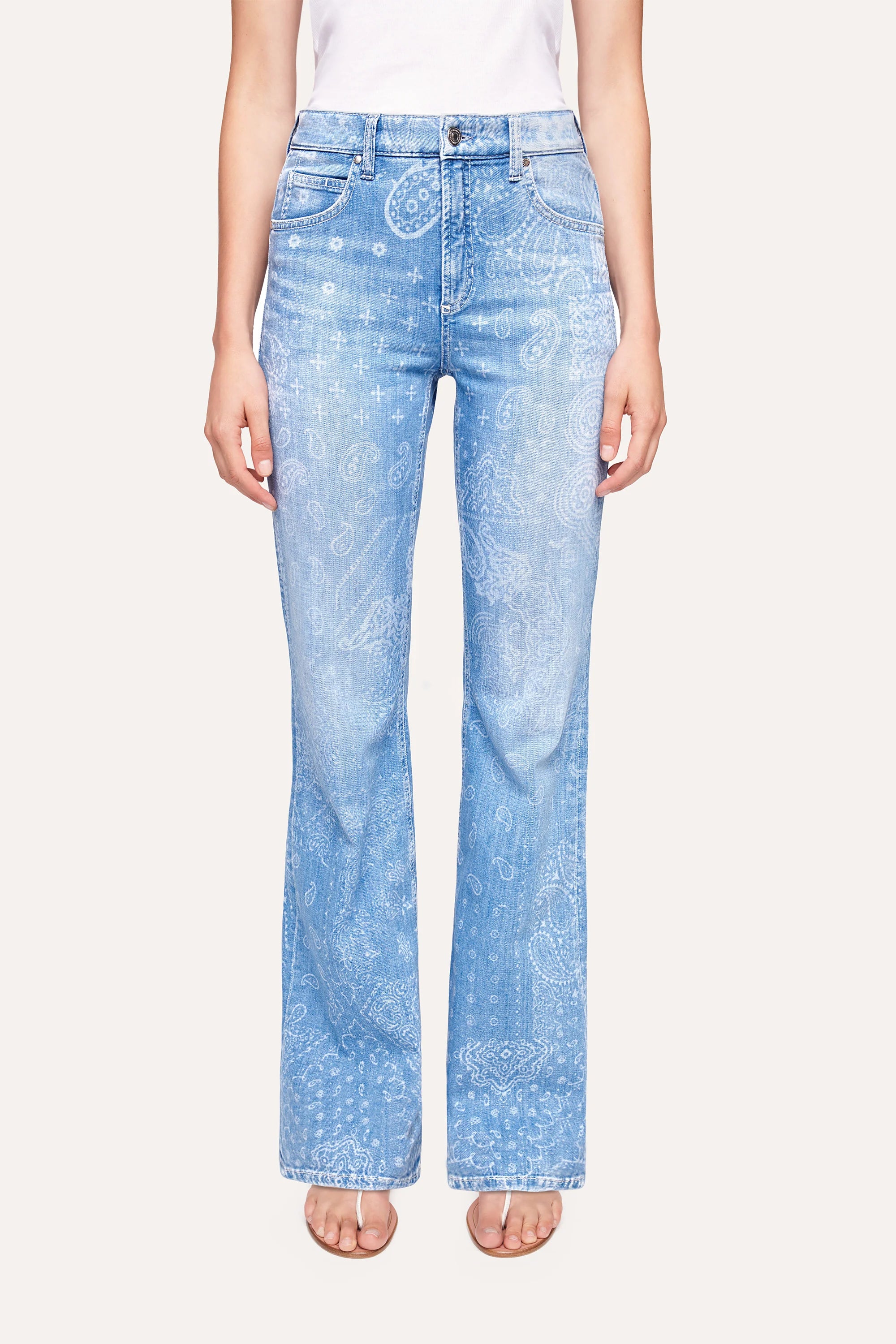 Fabienne Paisley Flared Jeans - Summer